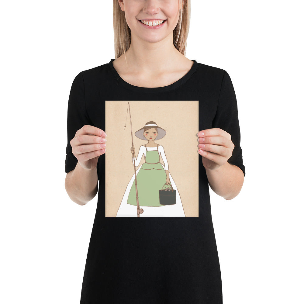 Fishing Girl Poster
