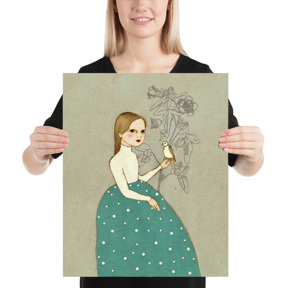 Dove Girl Poster