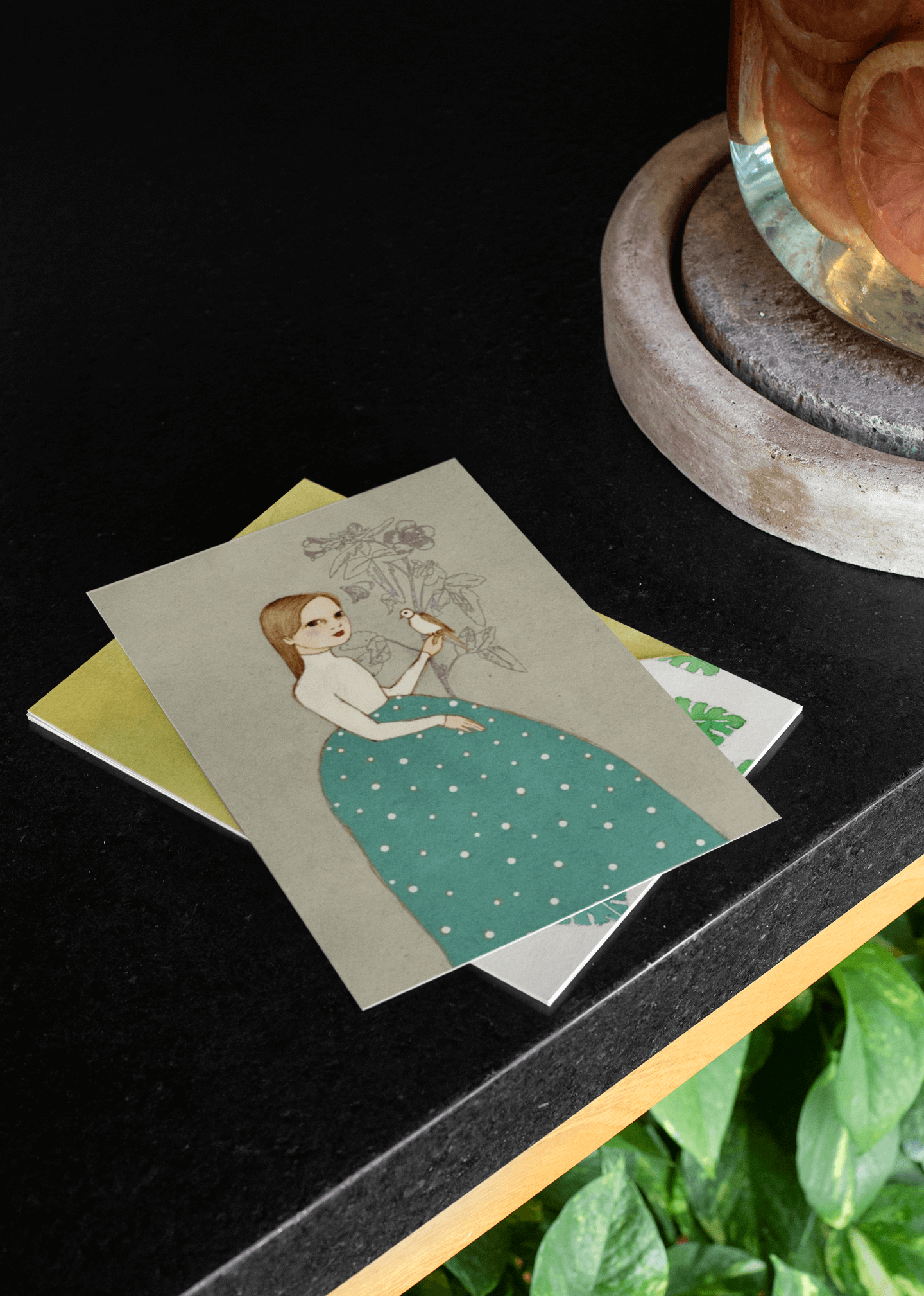 Bird Girls - Set of 5 Postcards