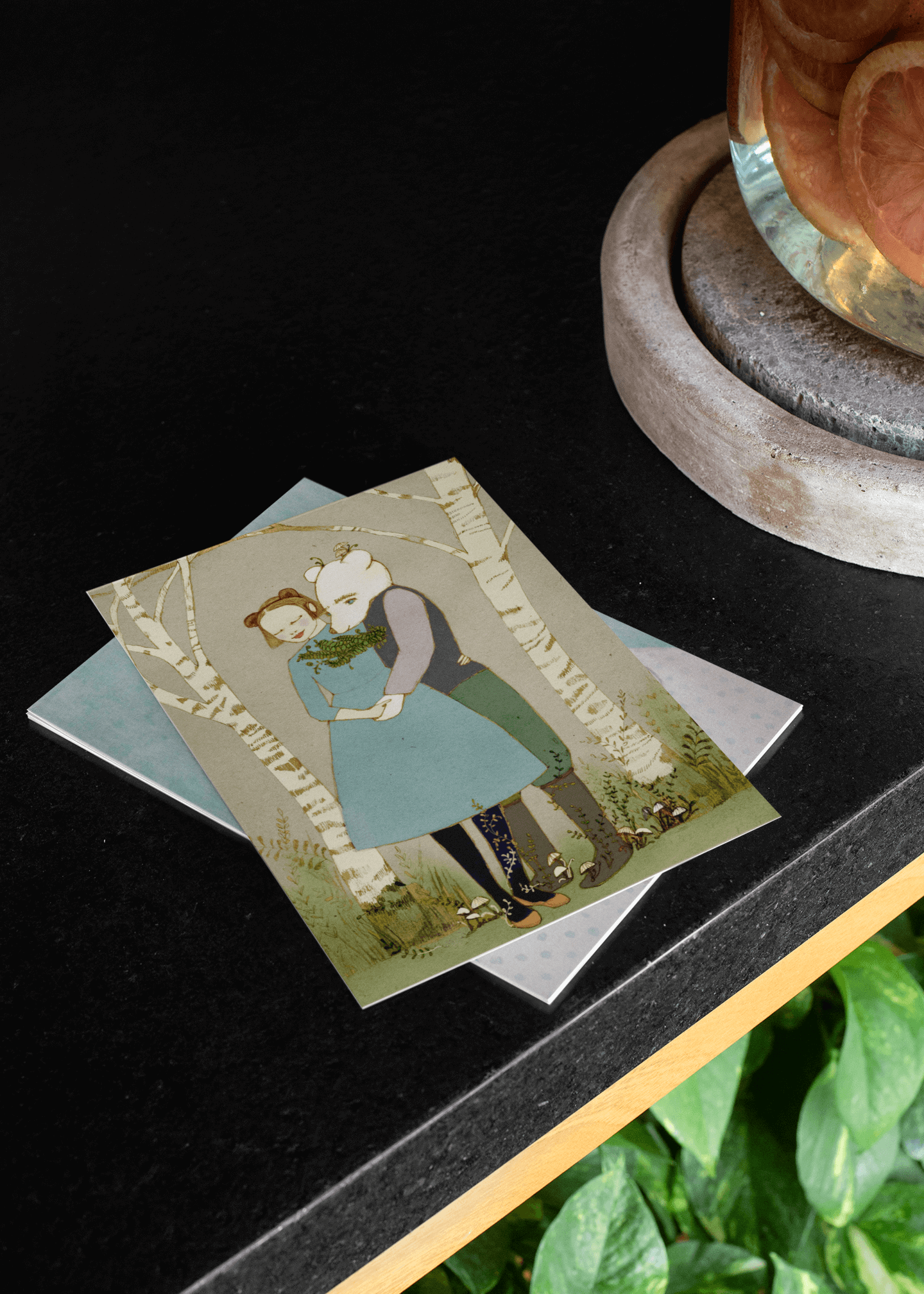 Once Upon a Time - Set of 5 Fairy Tale Postcards