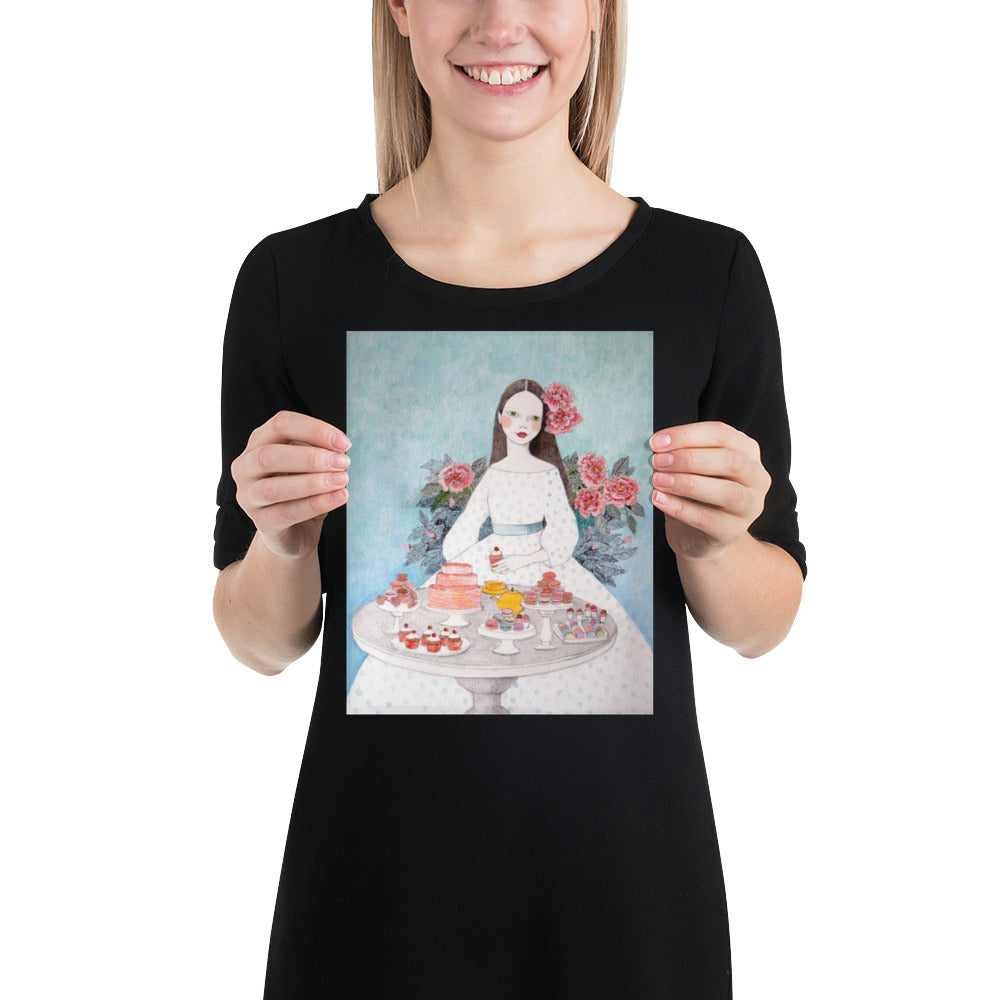Macaroon Girl Poster