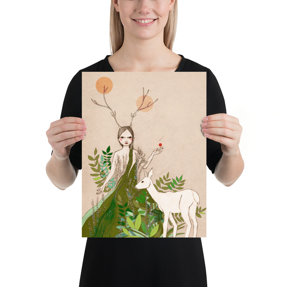 Mori Deer Poster