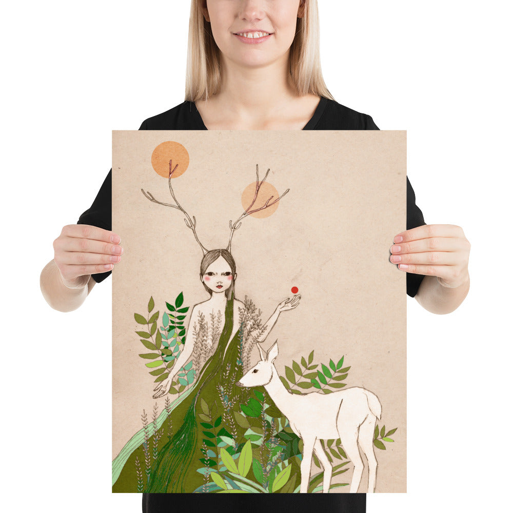 Mori Deer Poster