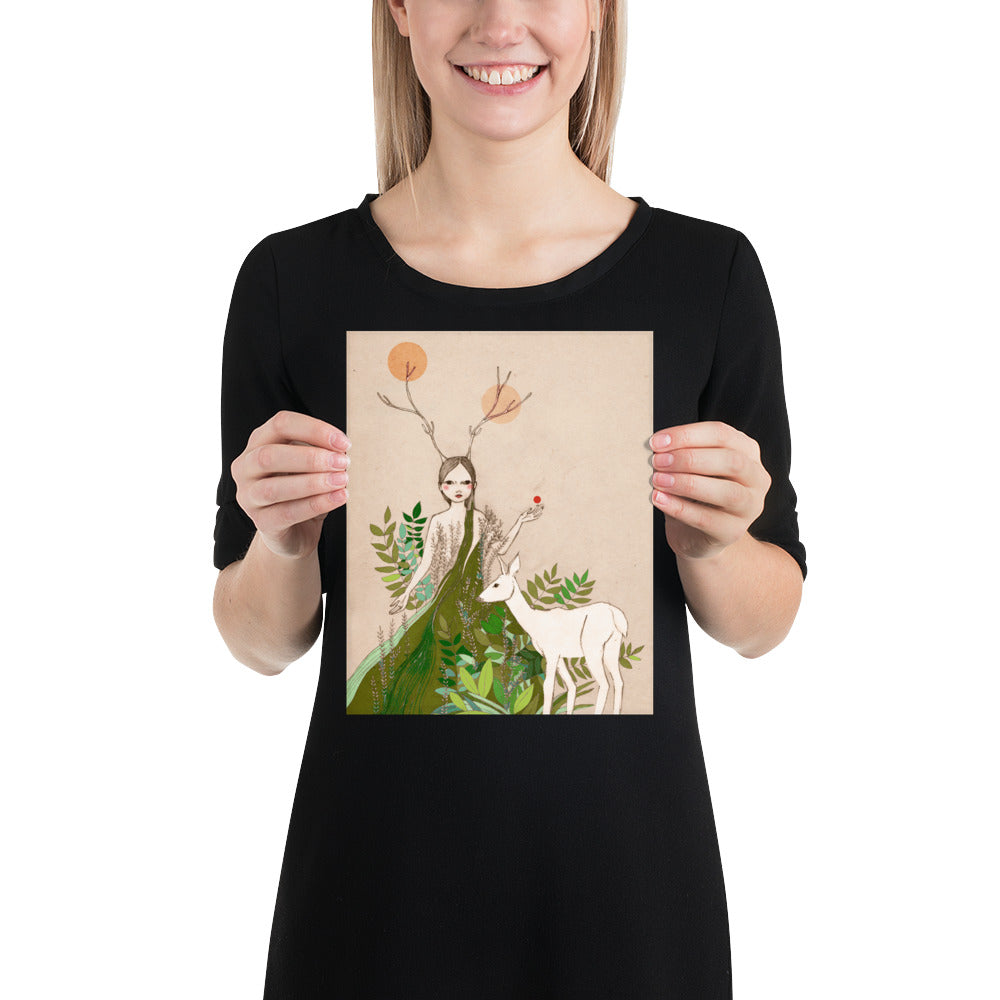 Mori Deer Poster