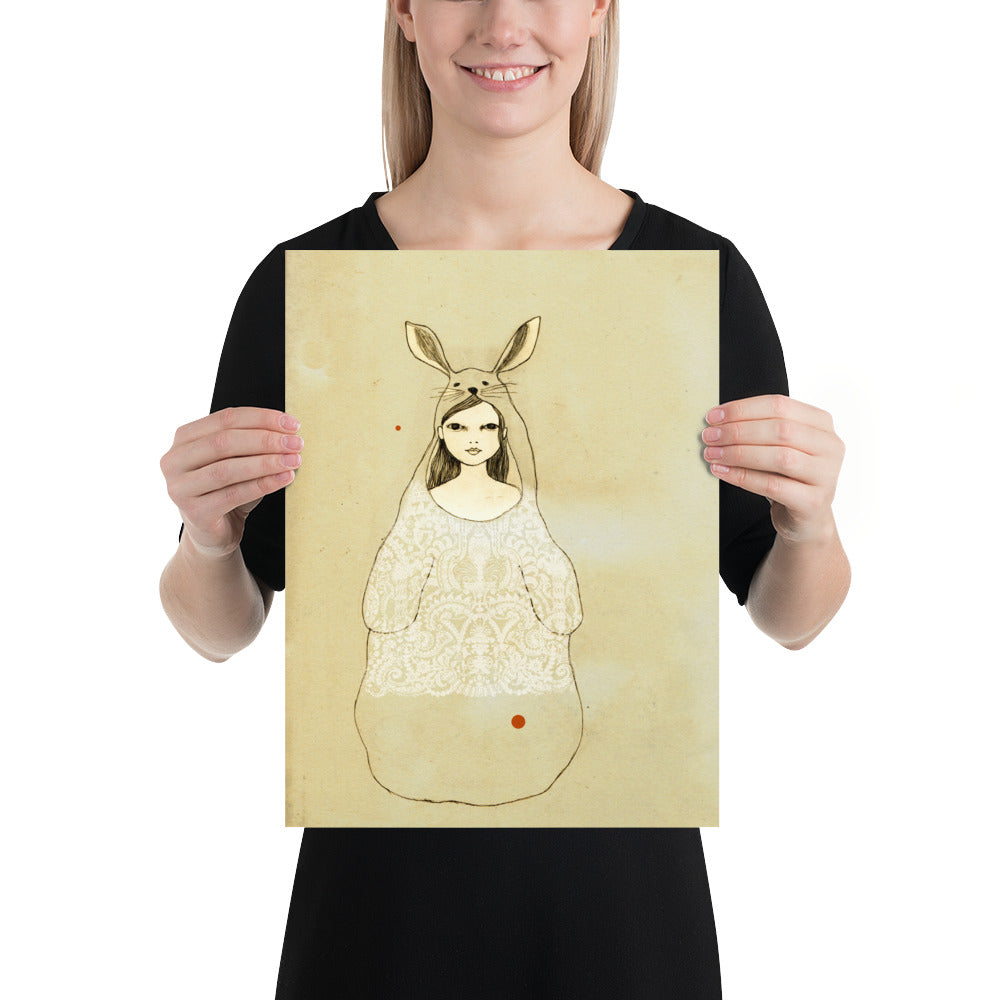 Rabbit Girl Poster