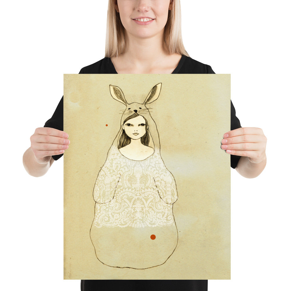 Rabbit Girl Poster