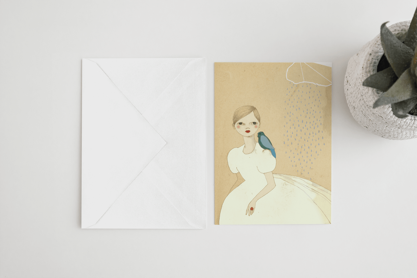 Bird Girls - Set of 5 Postcards