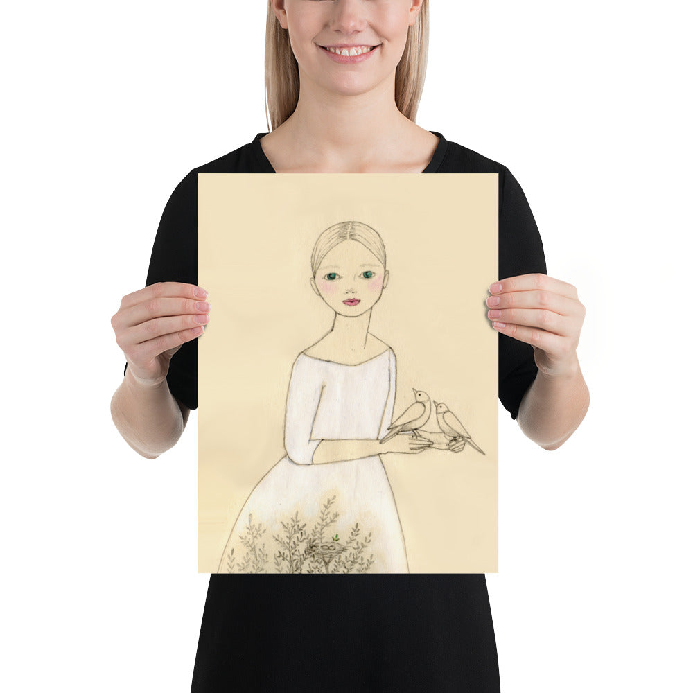 White Doves Poster