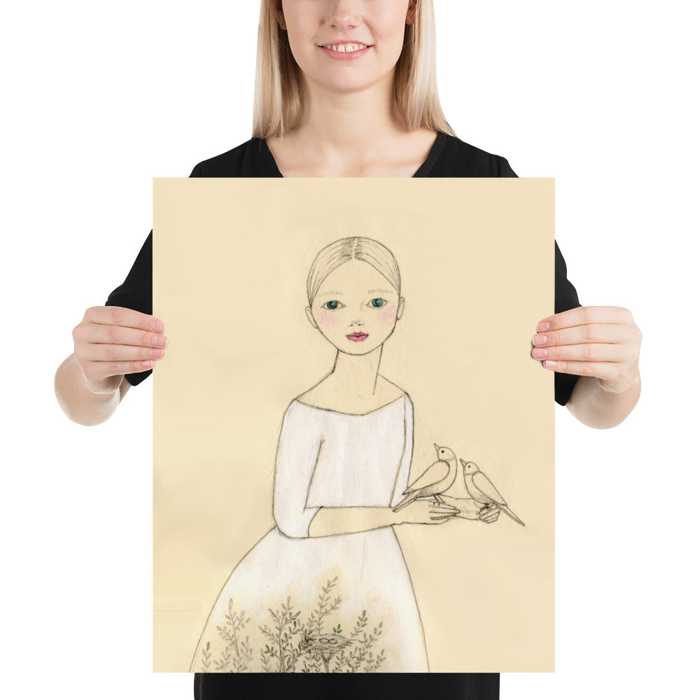 White Doves Poster