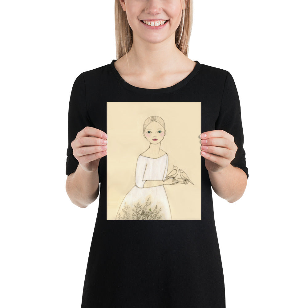 White Doves Poster