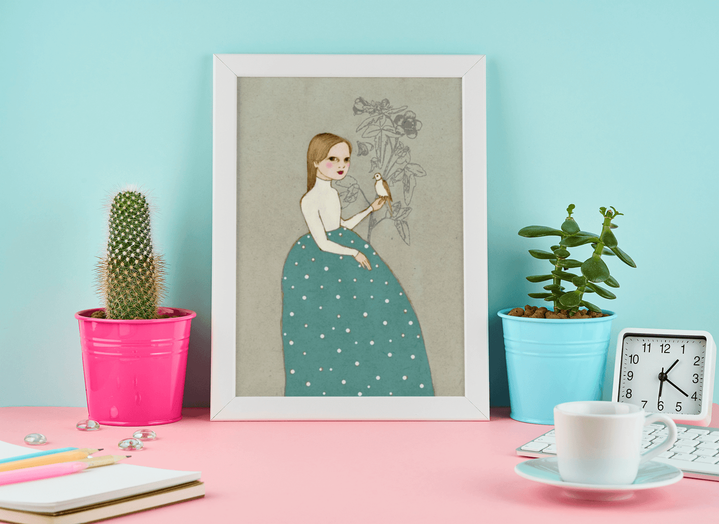Dove Girl Poster