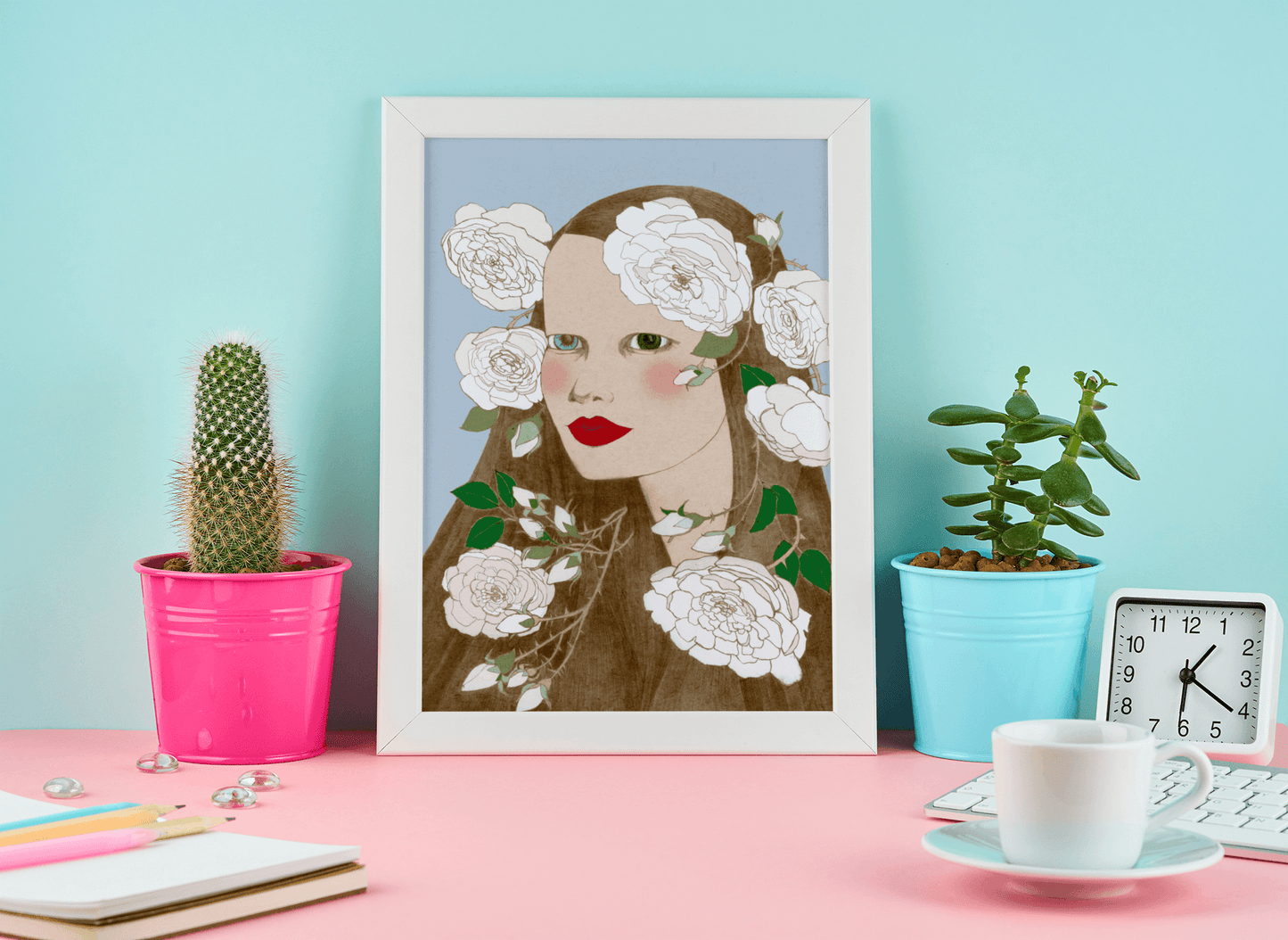 White Rose Poster