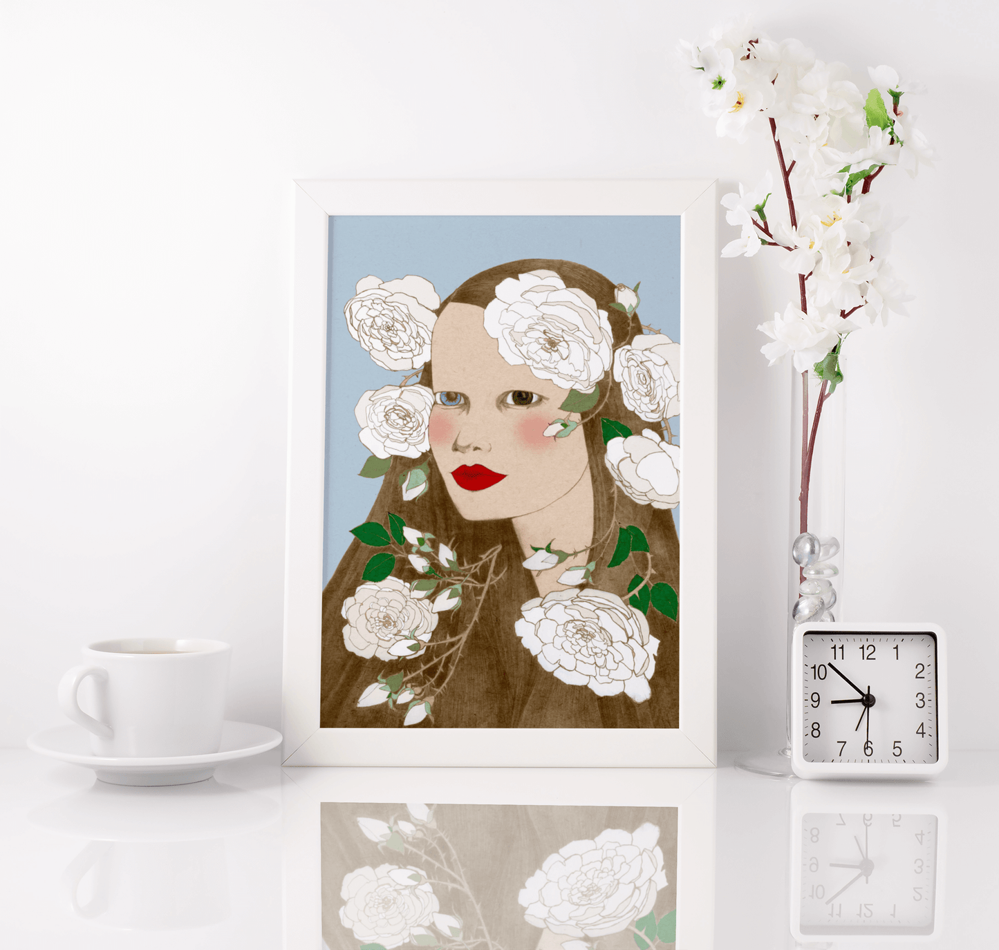 White Rose Poster
