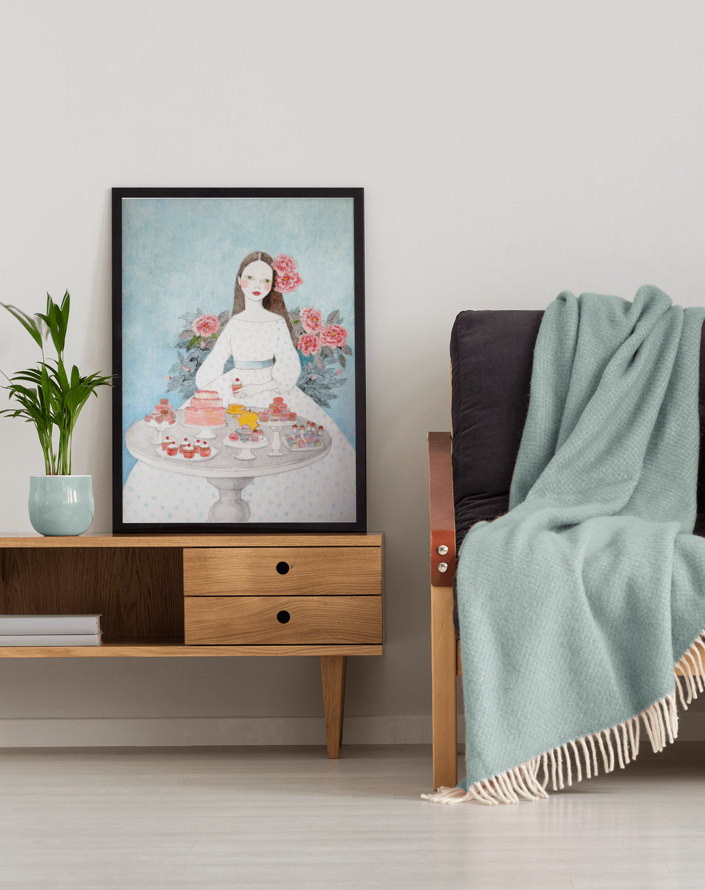 Macaroon Girl Poster