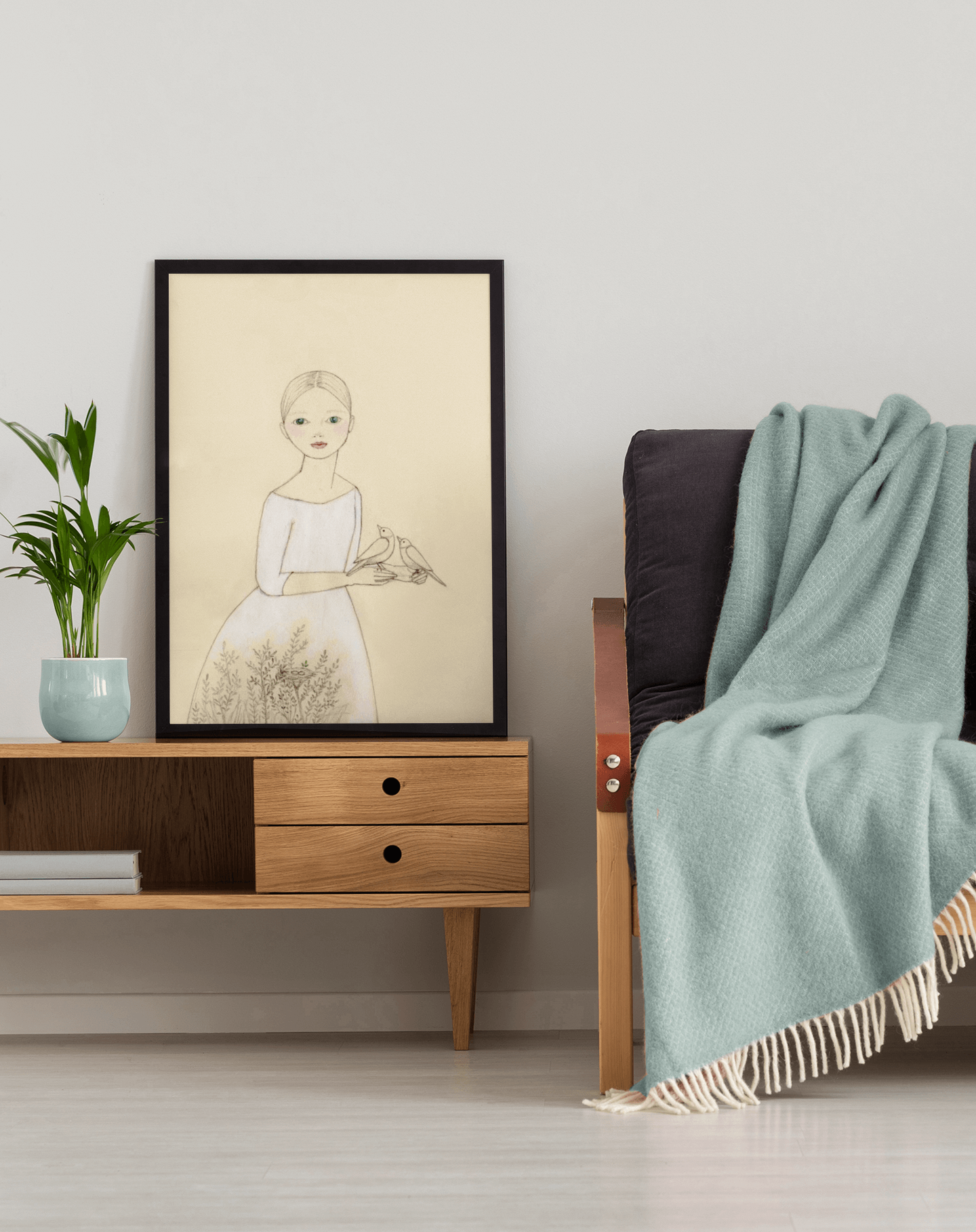 White Doves Poster