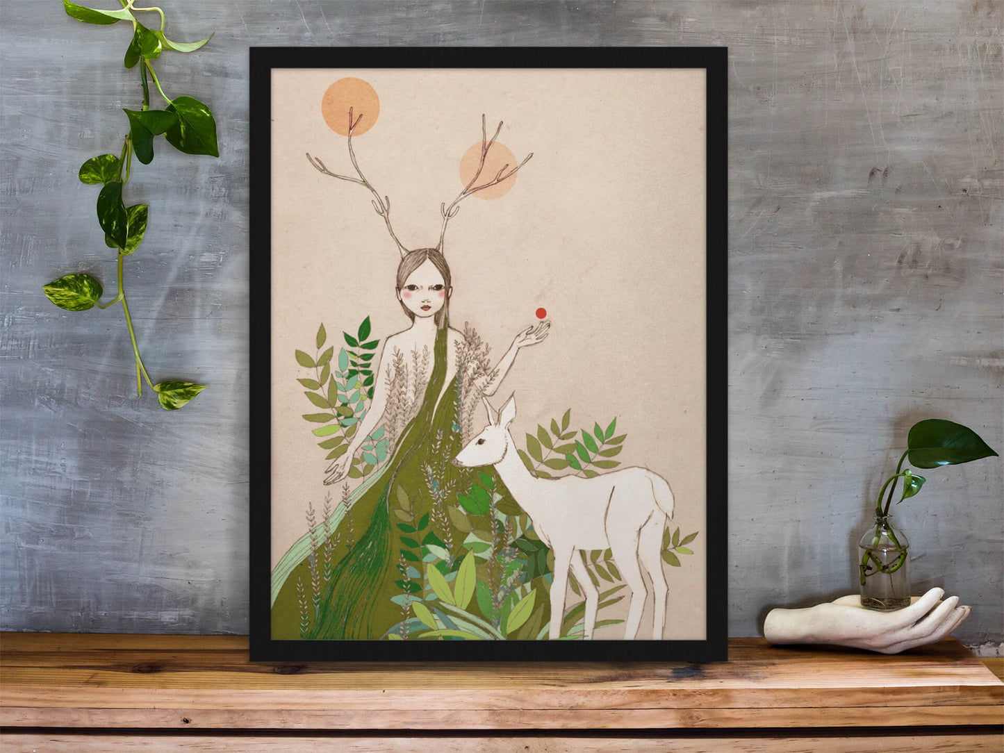Mori Deer Poster