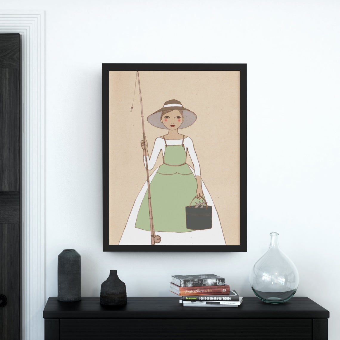 Fishing Girl Poster