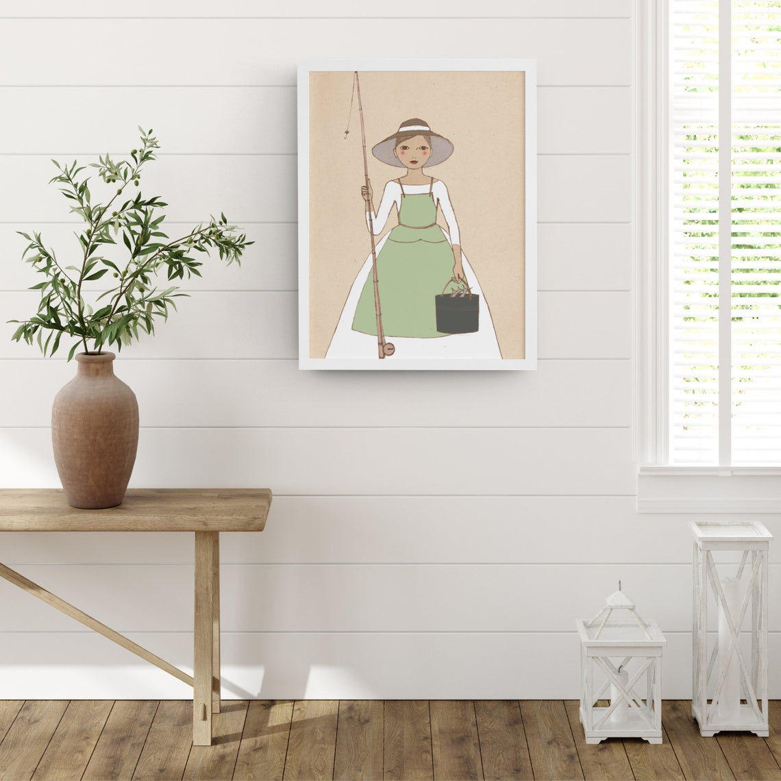 Fishing Girl Poster