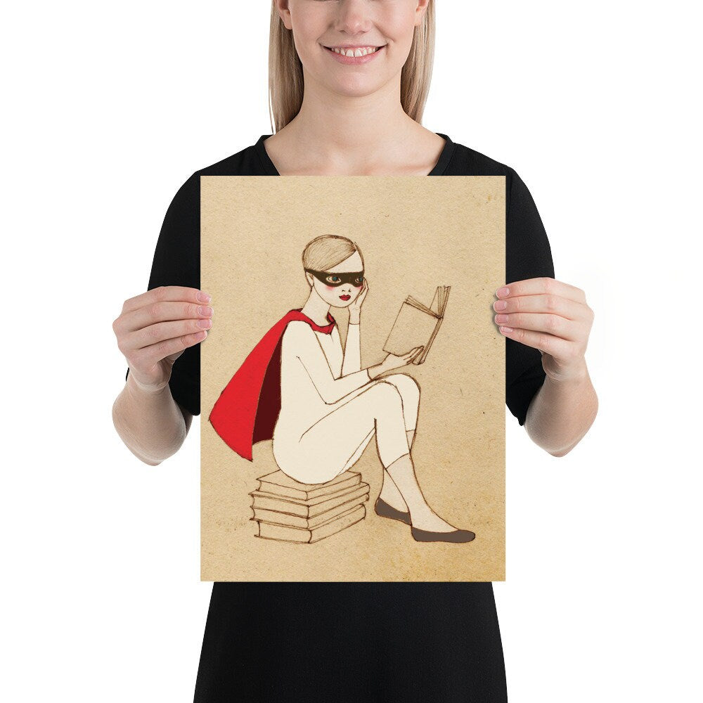 Superhero Reading Poster