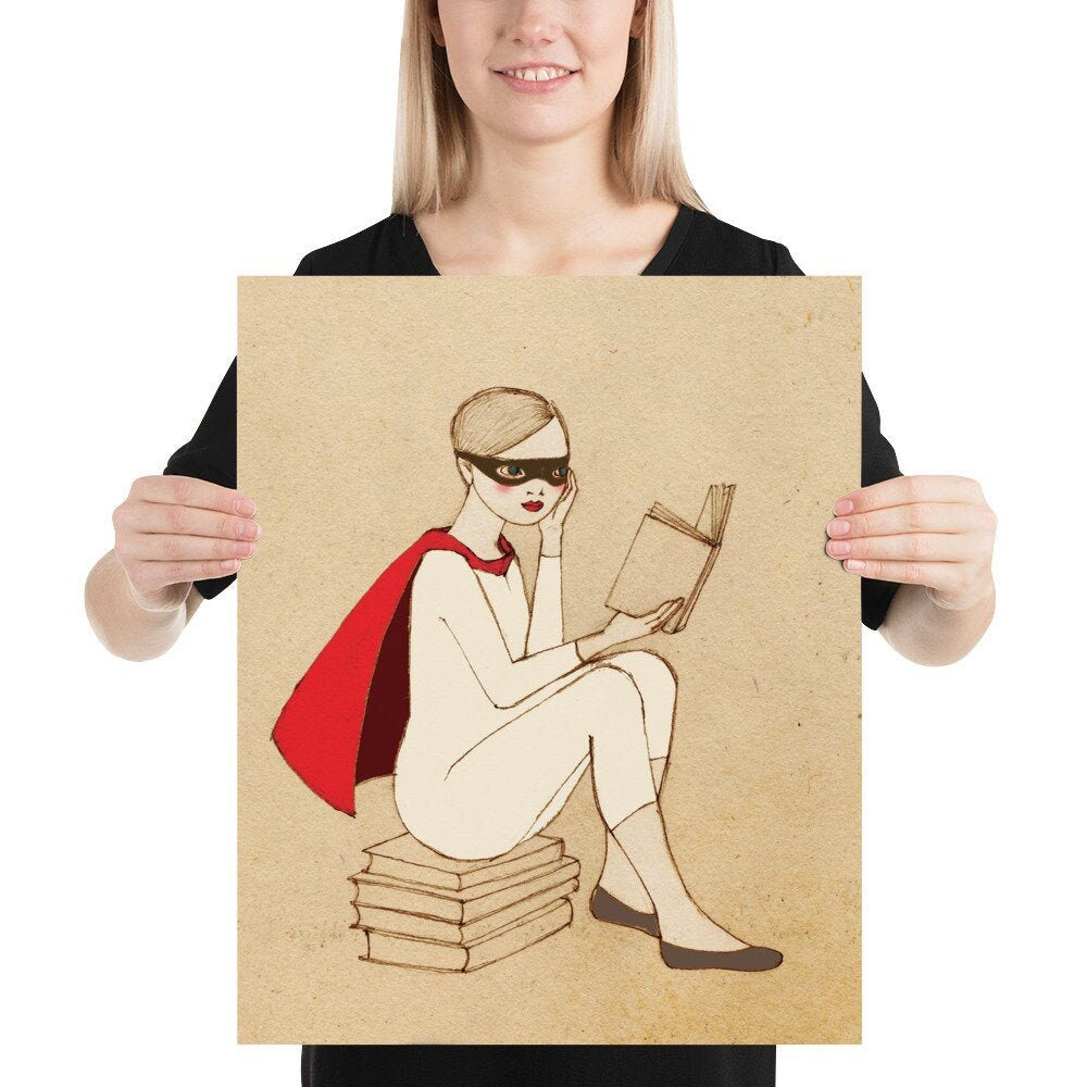 Superhero Reading Poster