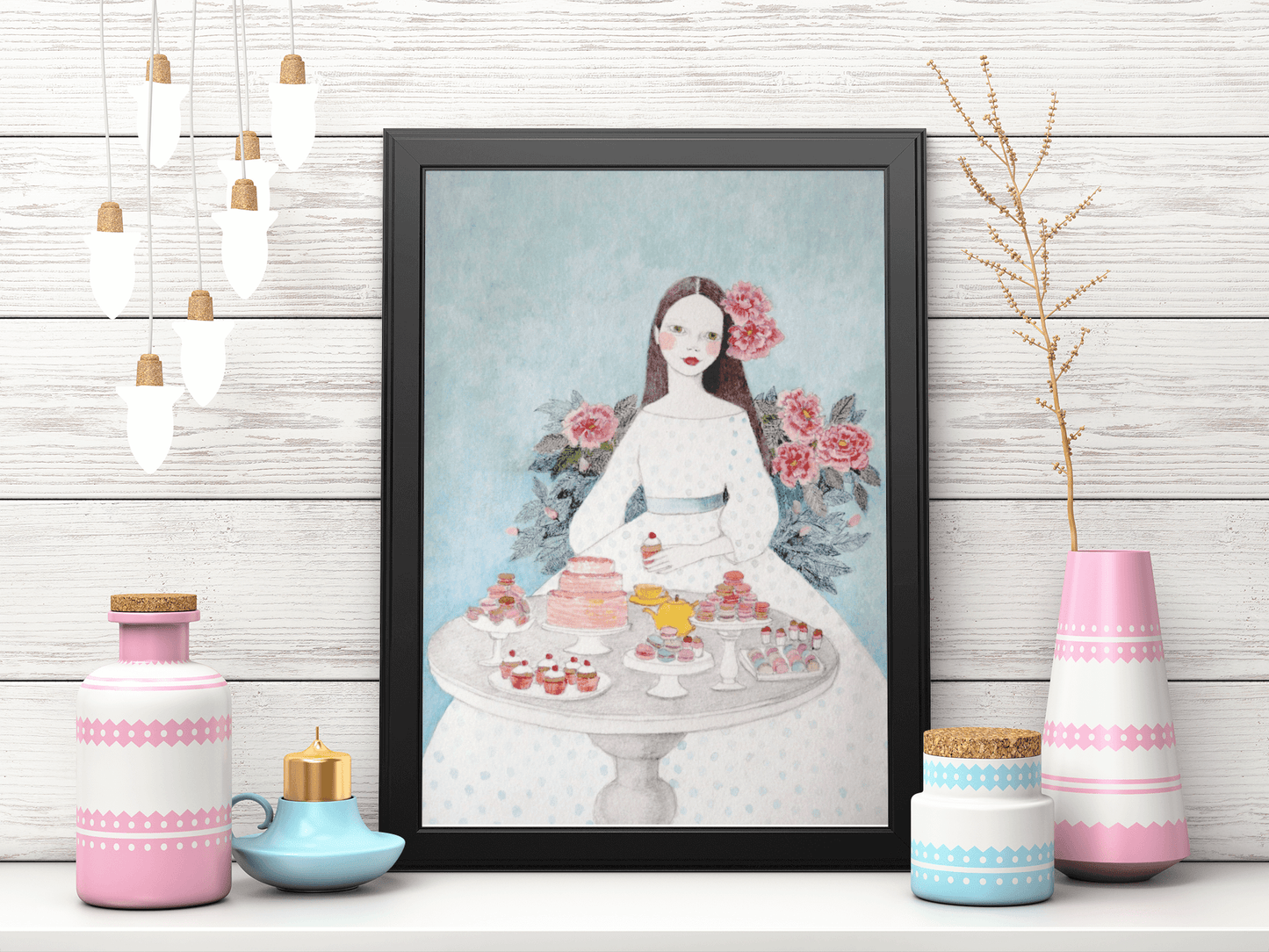 Macaroon Girl Poster