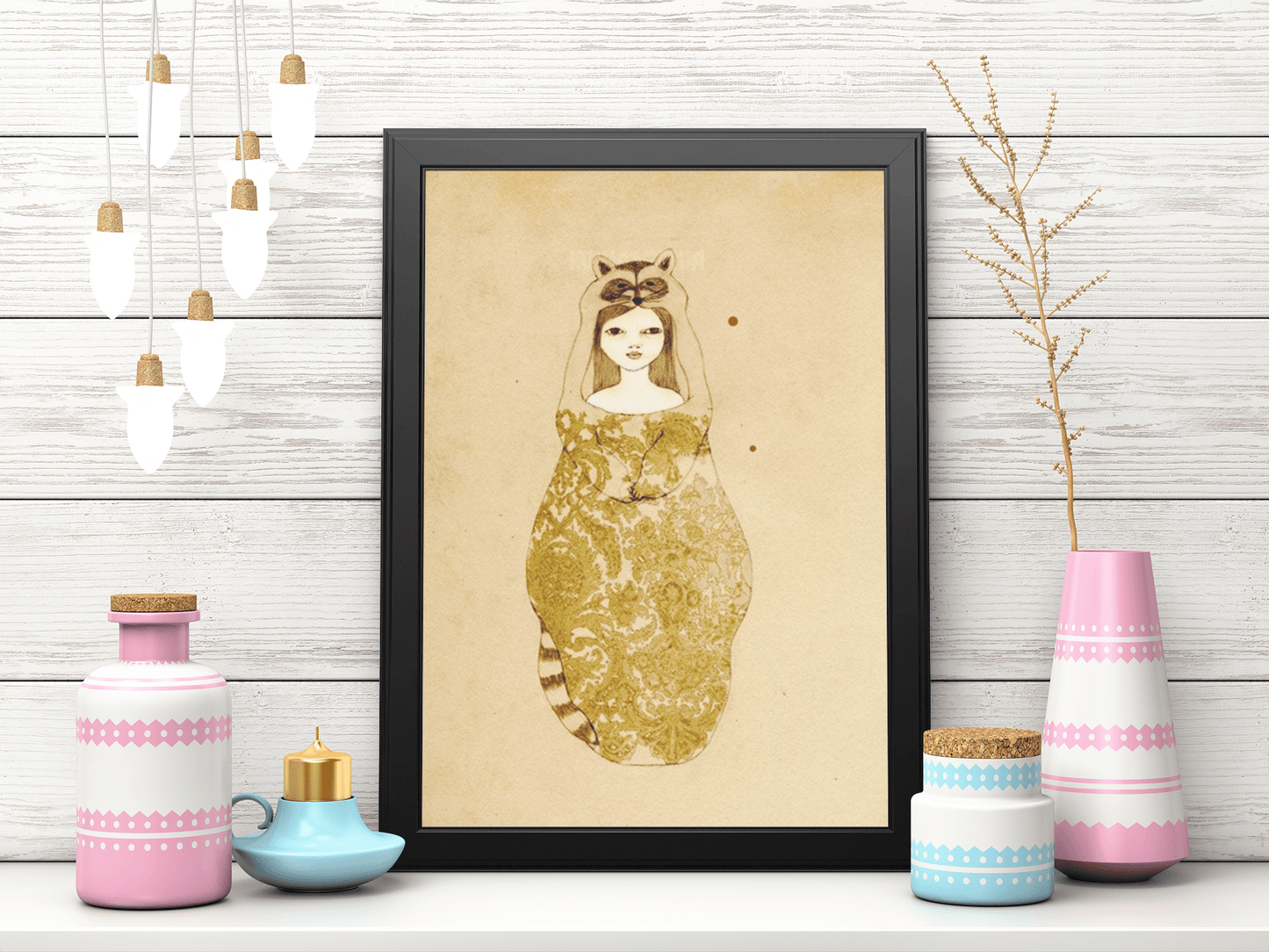 Raccoon Girl Poster