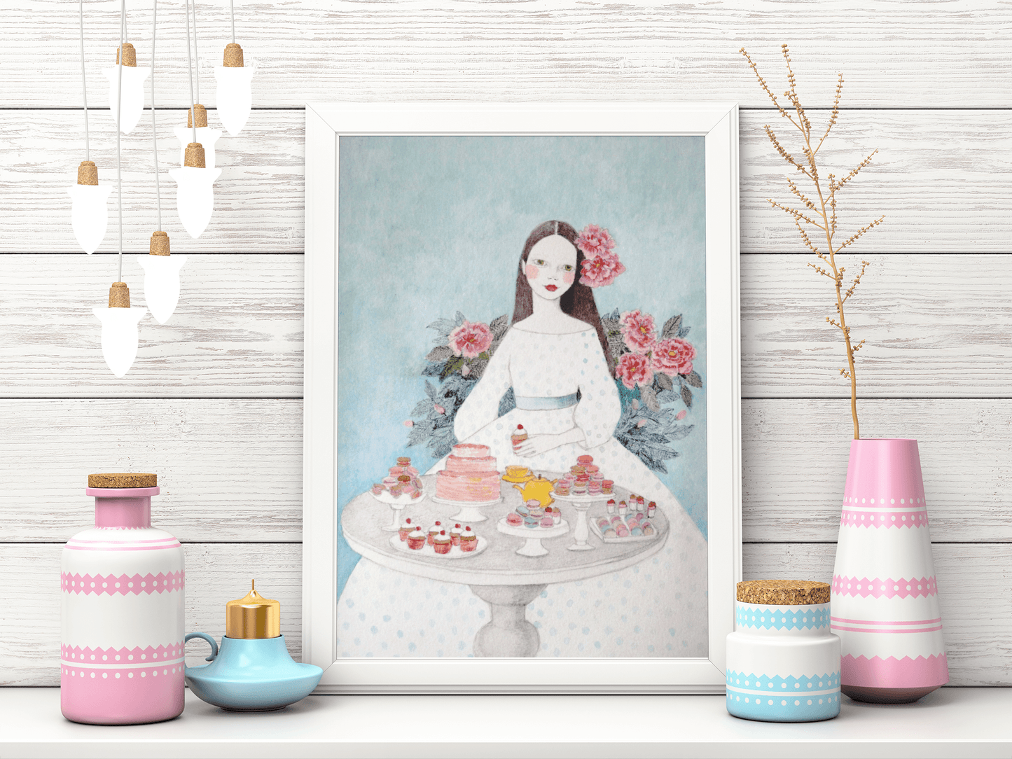 Macaroon Girl Poster