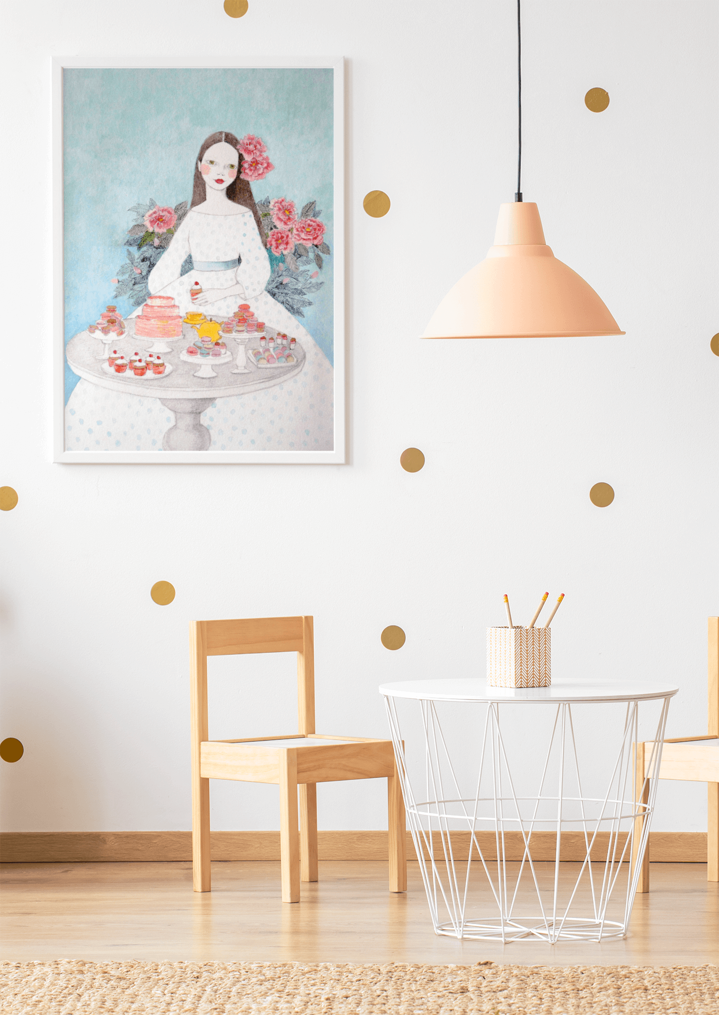 Macaroon Girl Poster