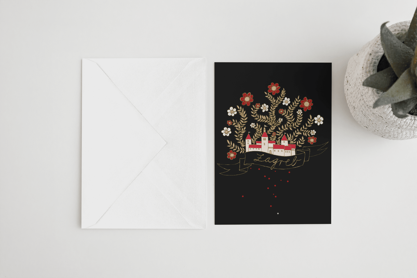 Zagreb - Set of 5 Croatian Postcards