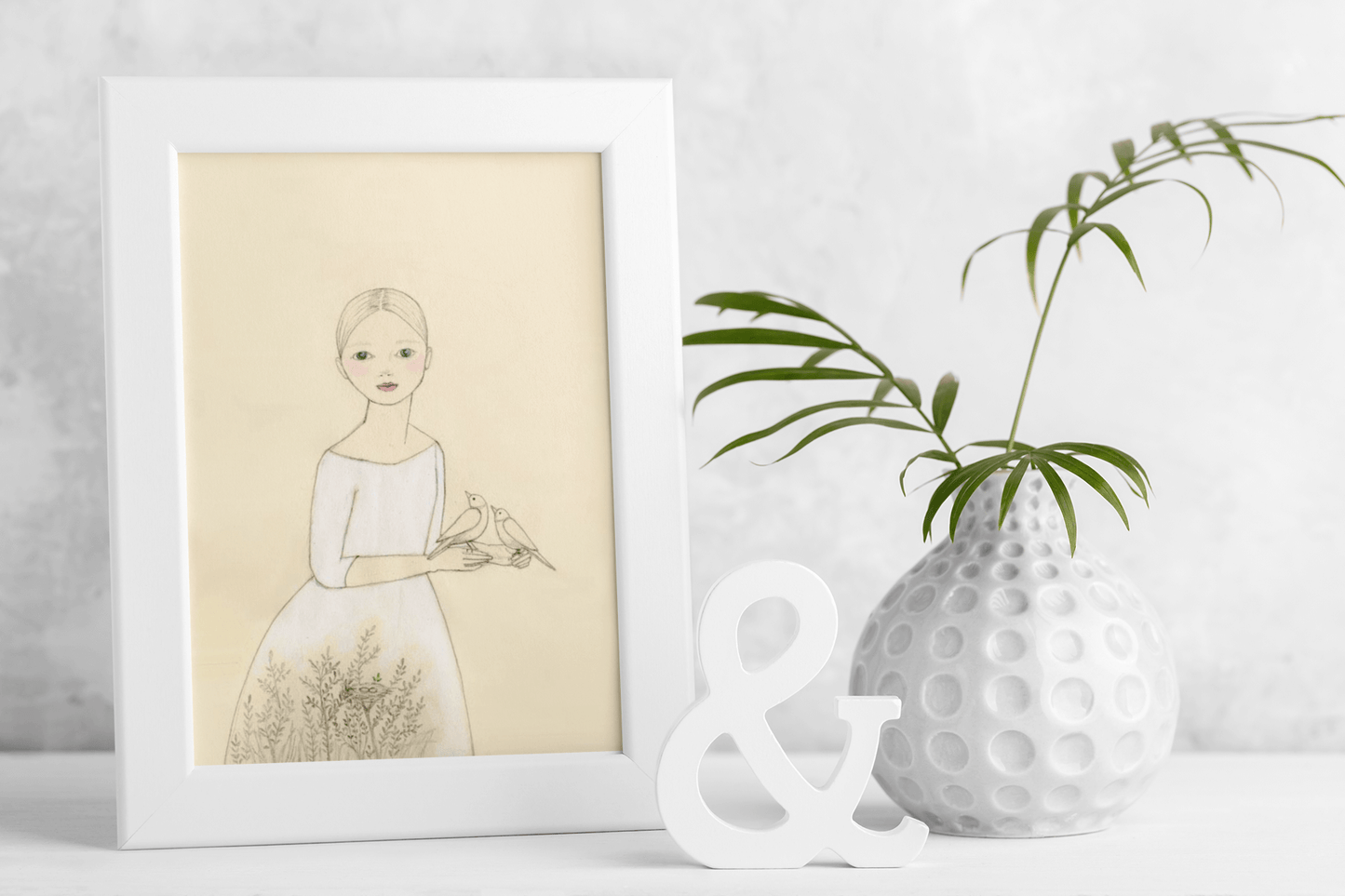 White Doves Poster
