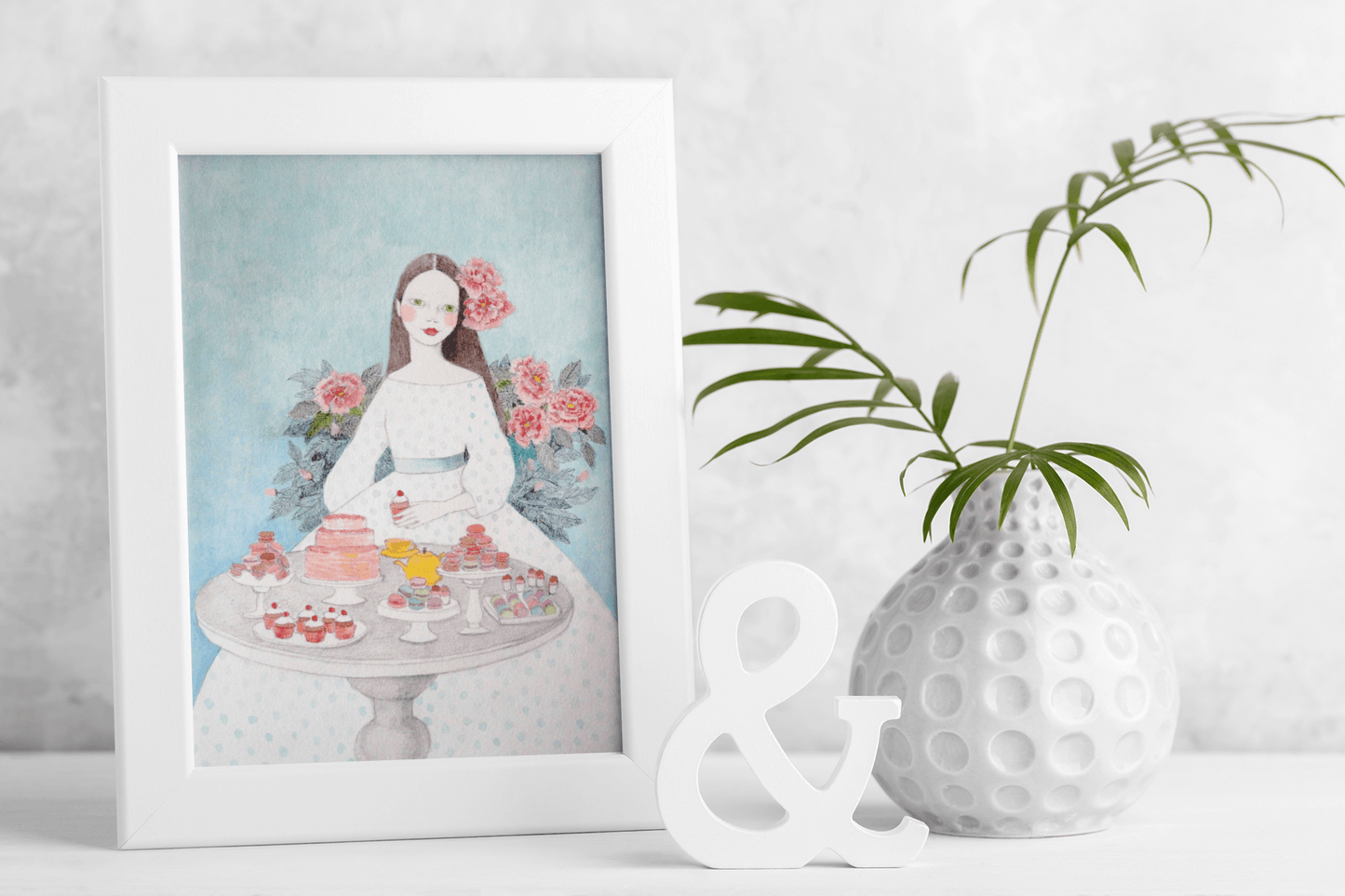 Macaroon Girl Poster
