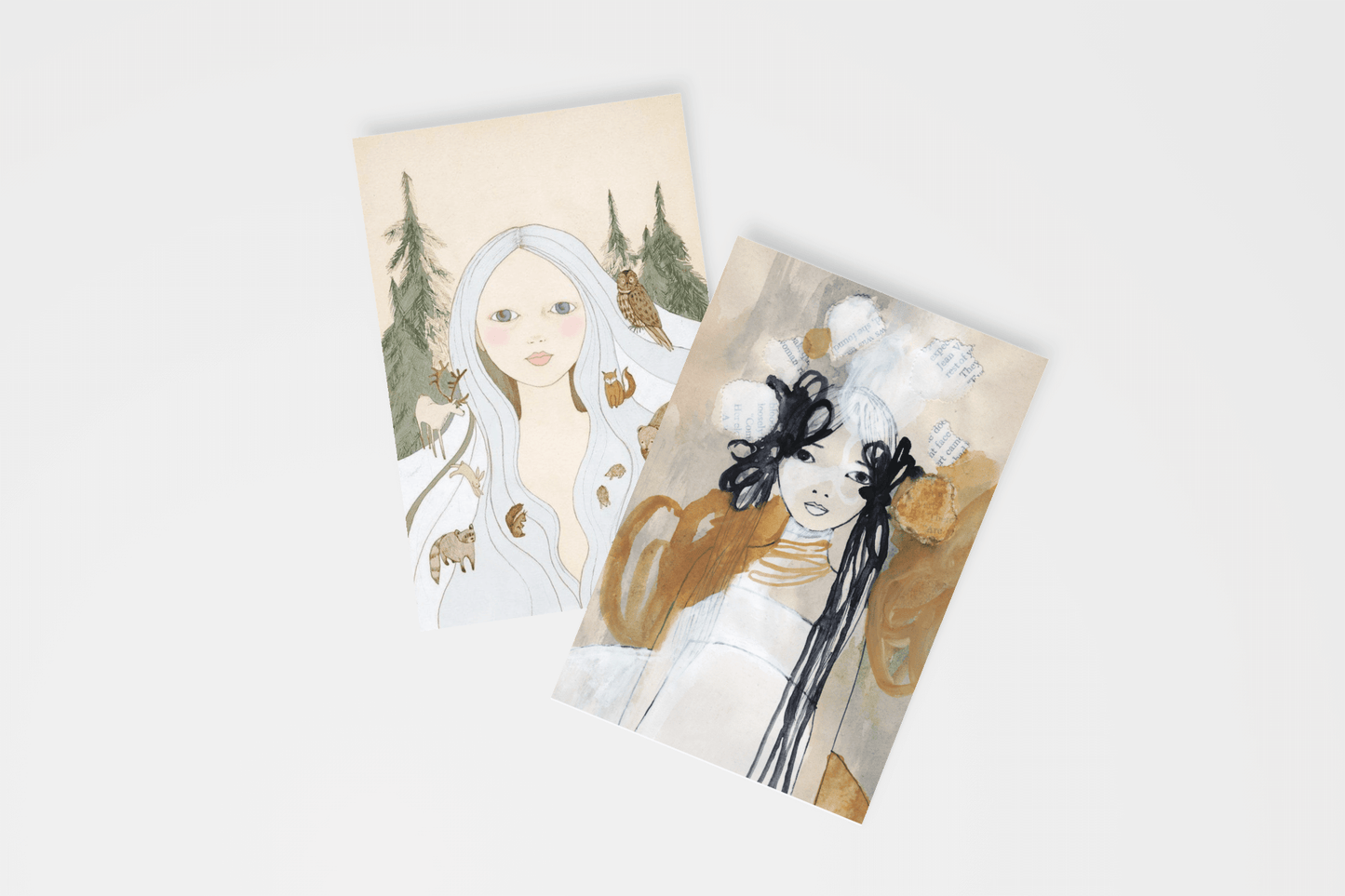 Forest Songs - Set of 5 Floral Postcards