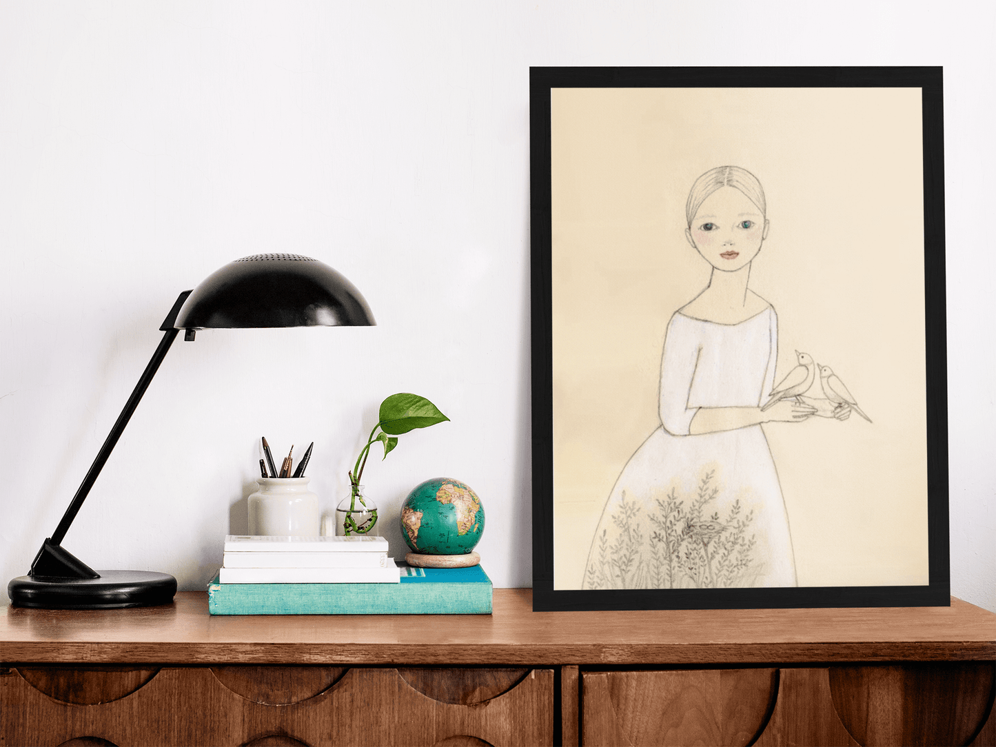 White Doves Poster