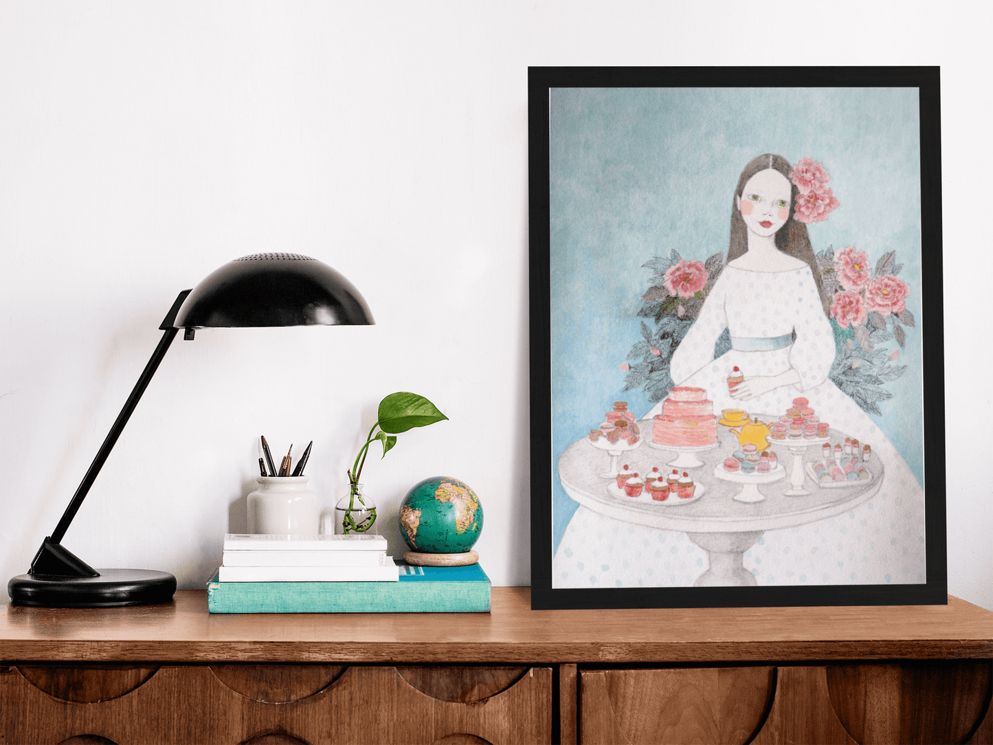 Macaroon Girl Poster