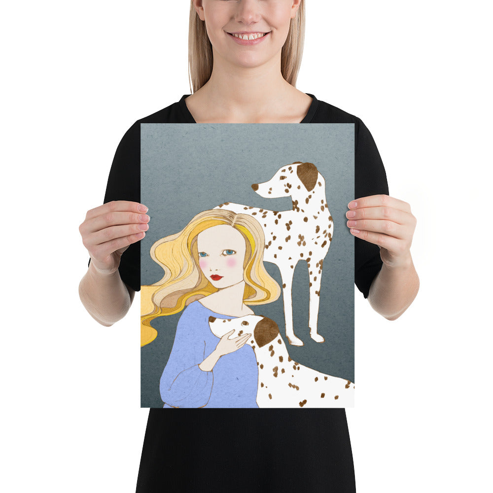 Dalmatian Dogs Poster