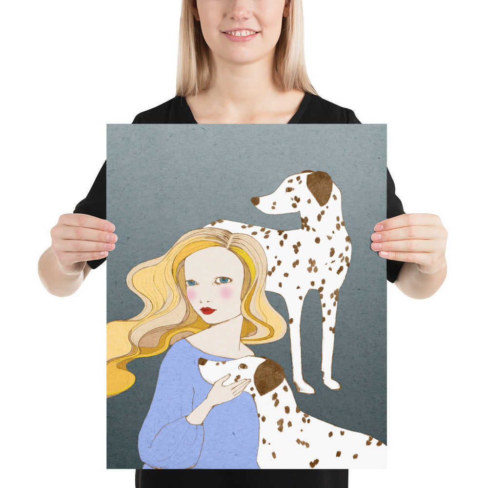 Dalmatian Dogs Poster