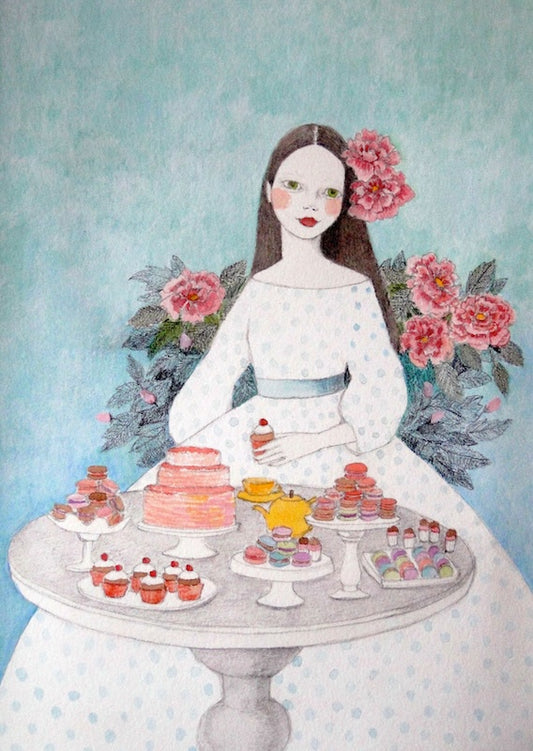 Macaroon Girl Poster