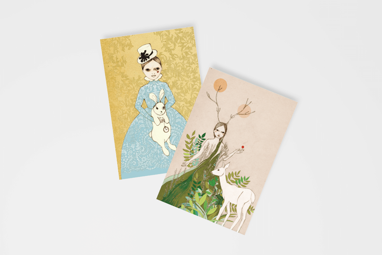 Once Upon a Time - Set of 5 Fairy Tale Postcards