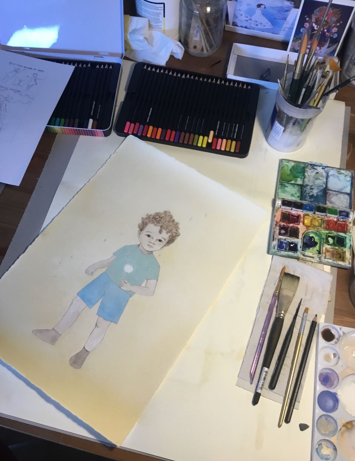 Personalized Custom Illustration (Physical illustration)