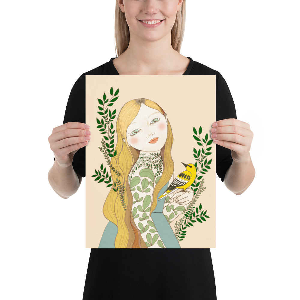 Yellow Oriole Poster