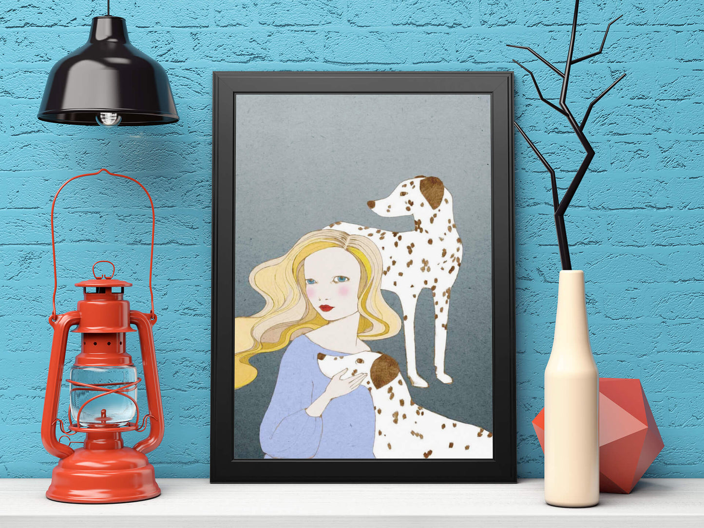 Dalmatian Dogs Poster