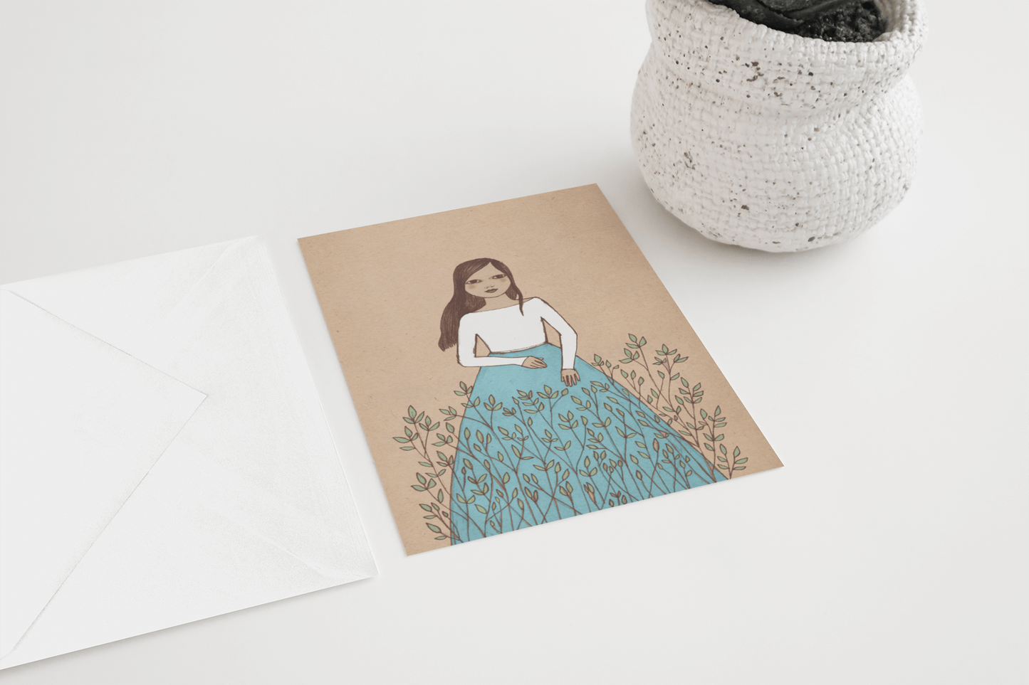 Blue Girls - Set of 5 Postcards
