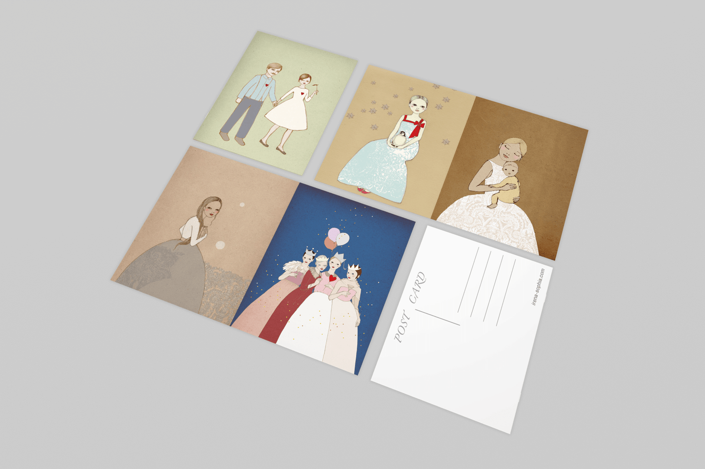 Small Celebrations - Set of 5 Holiday Postcards