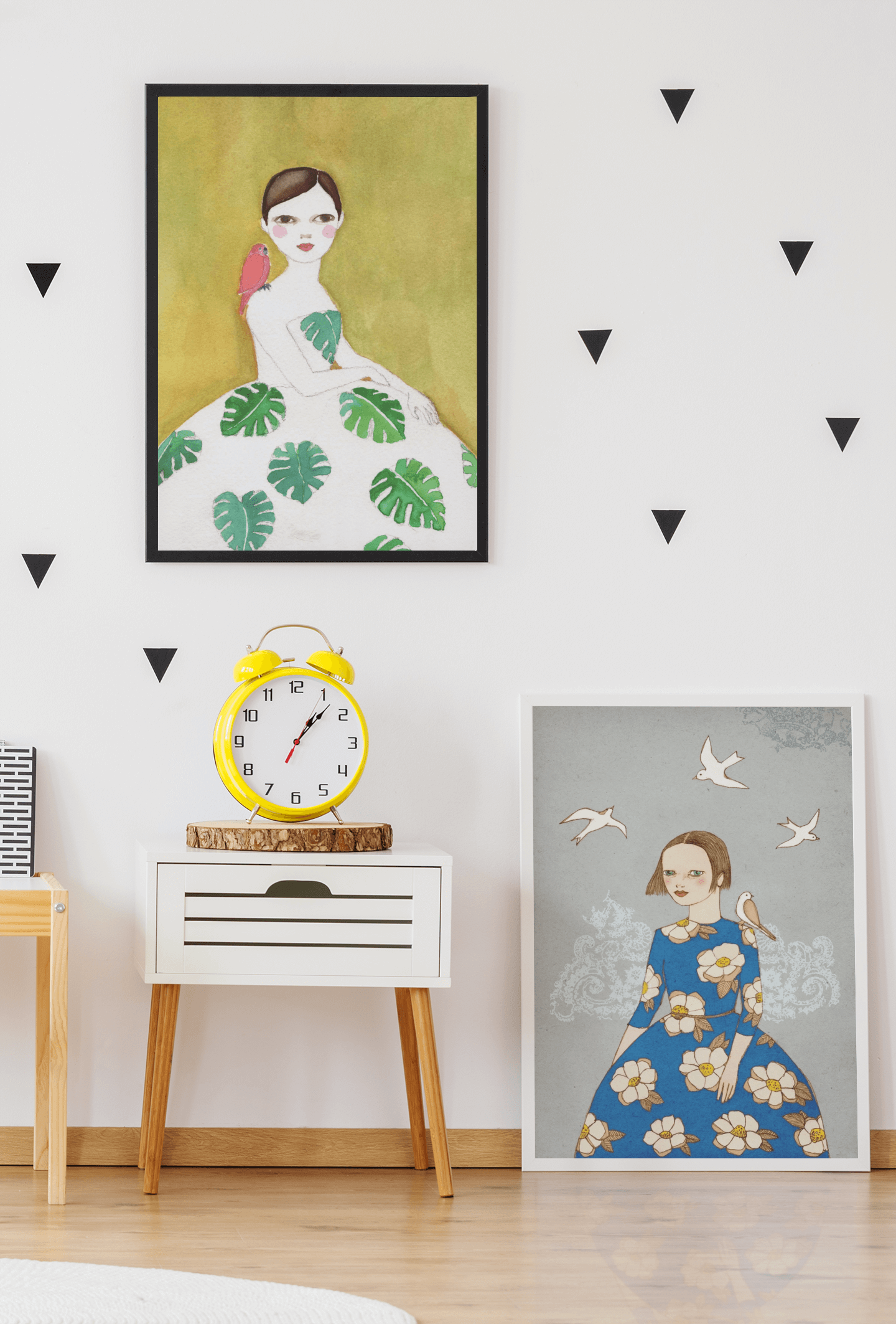 Monstera Girl Poster