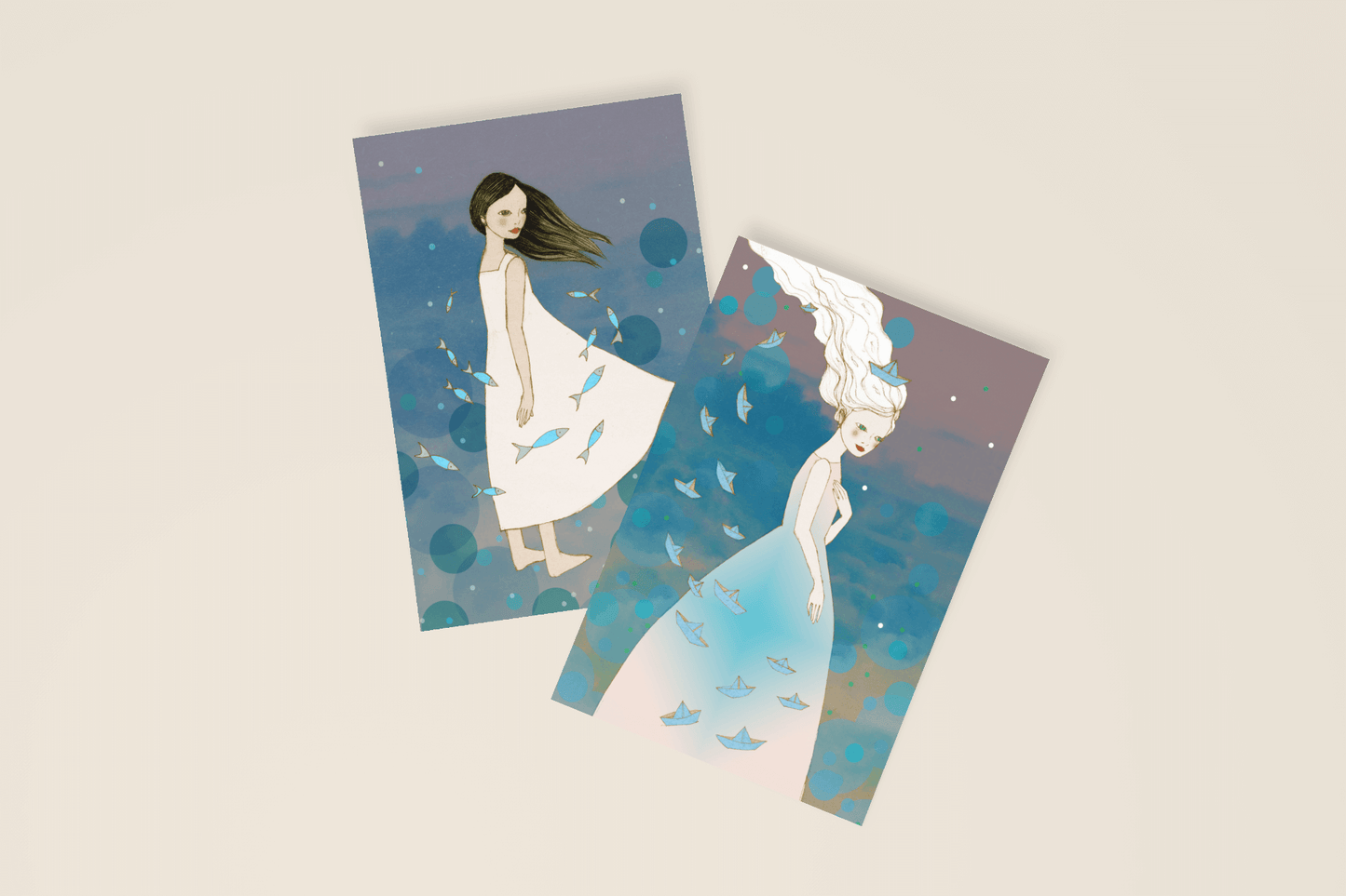 Ocean Dreams - Set of 5 Aquatic Postcards