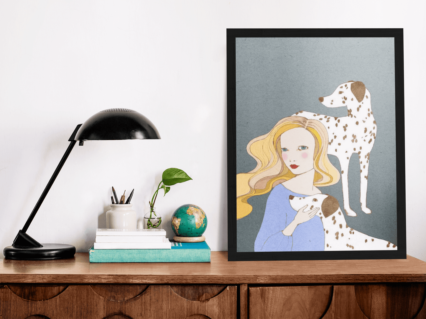 Dalmatian Dogs Poster